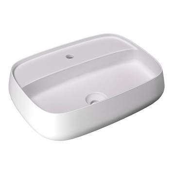 Alice Nur Plan Раковина 60x45x15см., накладная, 1 отв., цвет: белый матовый. 33210109