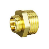 Фитинги резьбовые Ниппель переходной, DN20х15, 3/4х1/2, НР-НР, латунь LD LD.65.503.20х15