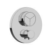 Almar Push Round Core Смеситель для душа, встраиваемый, термостатический, внешняя часть, на 3 выхода, цвет: хром. E176633.CR
