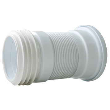 Труба фановая гофрированная армированная L200-350 мм, D110 мм, для выпуска унитаза