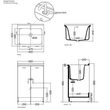 Kerasan Aquadom Раковина 60х50 см, 1 отв., цвет: белый-1