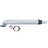 KIT00A Комплект коаксиальный Ø60/100 универсальный антилед (хомут, стакан 60/50, фланец, 2 манжеты)
