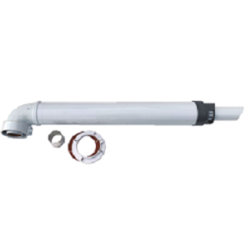 KIT00A Комплект коаксиальный Ø60/100 универсальный антилед (хомут, стакан 60/50, фланец, 2 манжеты)
