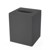 3SC Mood Black Контейнер для бумажных салфеток, 12х12х14 см, квадратный, настольный,  композит Solid Surface, цвет: чёрный матовый . MN71A