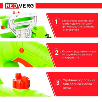 Пила цепная электрическая REDVERG RD-EC2500-18S-7