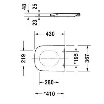 Duravit Happy D.2 Сиденье для унитаза, цвет: белый. 64590000-1