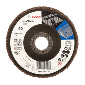 Круг лепестковый торцевой Bosch Ф125 Best for Metal прямой K40 (326)