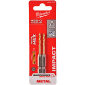 Сверло по металлу Milwaukee RedHEX HSS-G TiN 3,2мм (2шт) (706)