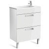 Roca Debba Тумба подвесная 60x36x70см, с 2 ящиками, цвет: белый. Z.RU93.0.270.8