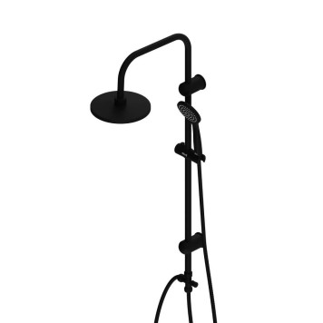 D0708000BL Душевая система с тропическим душем, черный-6