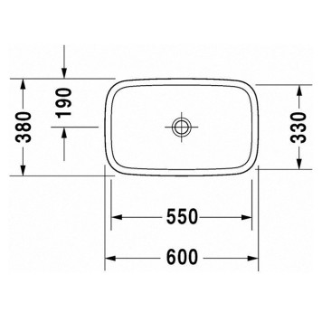 Duravit DuraStyle Раковина подвесная, 60х38см., без перелива, цвет: белый. 0349600000-4