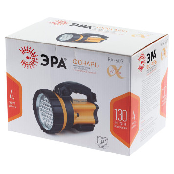Фонарь-прожектор светодиодный ЭРА PA-603 ОМЕГА 36LED-9