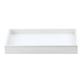 Decor Walther Brownie Tab L Лоток универсальный 28x16см, настольный, цвет: белая кожа. 0930150