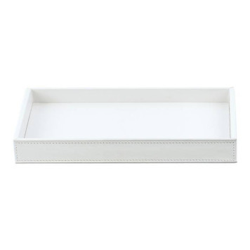 Decor Walther Brownie Tab L Лоток универсальный 28x16см, настольный, цвет: белая кожа. 0930150