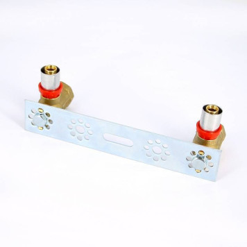 Водорозетка пресс-В двойная на планке с вертикальной подводкой TIEMME 16x1/2-1