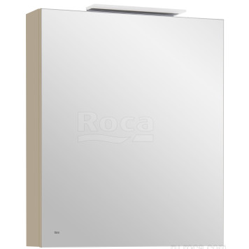 Roca A857646515 Oleta Шкаф зеркальный правый, 600х700х137 мм, LED светильник, Капучино матовый A857646515