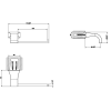 Gessi Mimi Держатель для туалетной бумаги вертикальный/горизонтальный, подвесной, цвет: хром