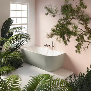 Gruppo Treesse Cora Ванна пристенная 170x75см, SX, акриловая, цвет: белый. V057BL00SX-1