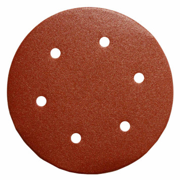 Шлифлист REDVERG к машине шлифовальной для стен и потолков 6 отверстий 225мм Р80 (5шт)(921202)-1