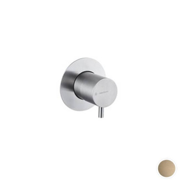 Newform X-STEEL 316 Смеситель для душа, встраиваемый, переключателя/запорного вентиля, цвет: PVD Brushed pale gold. 67671EX.59.098