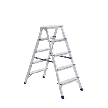 Стремянка Алюмет 5 ступеней двухсторонняя алюминиевая