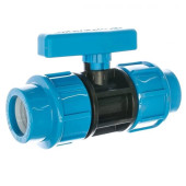 Кран шаровой компрессионный 32 х 32 для труб ПНД