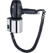 14995010037 PLAN Фен в комплекте с настенным креплением, 220 - 240 В, 50-60 Гц, 3 ступени нагрева макс. до 2000 Вт, 2 скорости, хром/темно-серый 14995010037