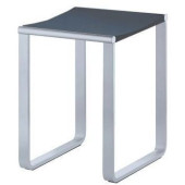 14982010037 PLAN Табурет, подходит также для душевой зоны, нагрузка: 100 kg, хром/темно-серый (RAL 7021) 14982010037
