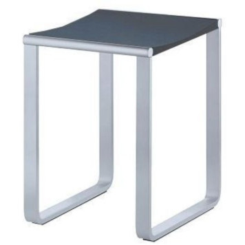 14982010037 PLAN Табурет, подходит также для душевой зоны, нагрузка: 100 kg, хром/темно-серый (RAL 7021) 14982010037