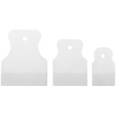 Шпатель резиновый белый, набор 3 шт.(40/60/80 мм)