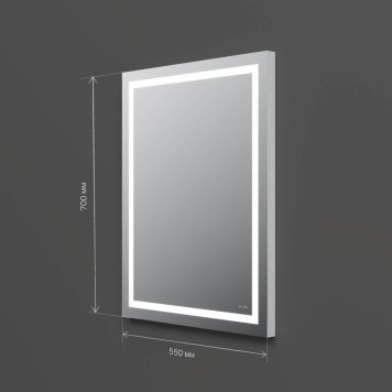 M91AMOX0551WG Зеркало с LED-подсветкой по периметру, 55 см-7