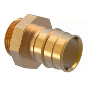Штуцер Uponor Q E Wipex с наружной резьбой 63-2 HP, 6 бар, латунь