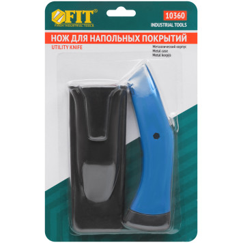 Нож для напольных покрытий усиленный Дельфин Профи, серый (в чехле)-2