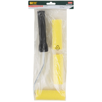 Валик поролоновый желтый с ручкой мини 100 мм + 2 сменных ролика-2