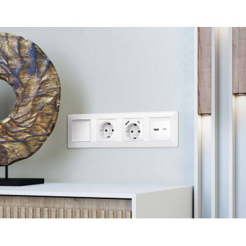 Рамка на 1 пост Ambrella Volt Line AF110101-3