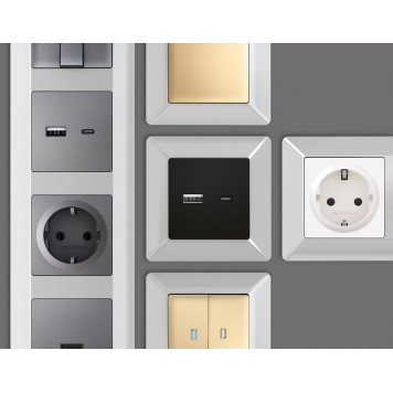 Рамка на 5 постов Ambrella Volt Line AF110405-2