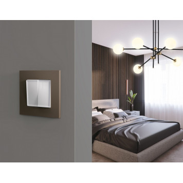 Рамка на 1 пост Ambrella Volt Qubi AF250631-2