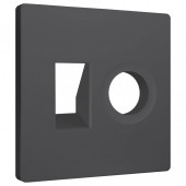 Накладка для ТВ-розетки и RJ-11 или RJ-45 Ambrella Volt ALFA AP9125