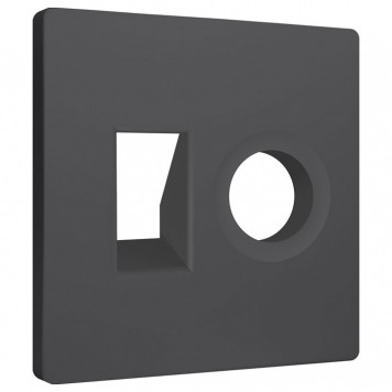 Накладка для ТВ-розетки и RJ-11 или RJ-45 Ambrella Volt ALFA AP9125