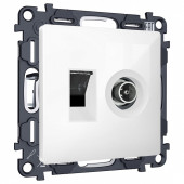 Механизм ТВ-розетки оконечные и розетки Ethernet RJ-45 со шторкам Ambrella Volt MA MA112510