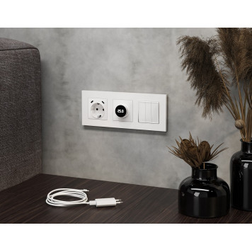 Терморегулятор электромеханический для теплого пола без рамки Ambrella Volt ALFA MA125810-1