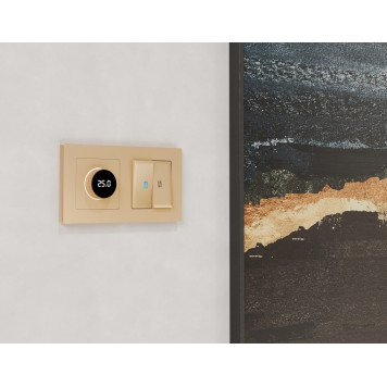 Терморегулятор электромеханический для теплого пола без рамки Ambrella Volt ALFA MA605810-1