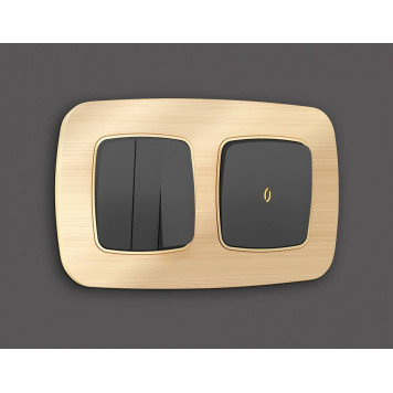 Клавиша для выключателя одноклавишного c подсветкой Ambrella Volt Quant OP9020-1