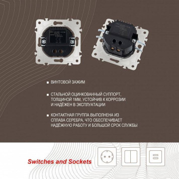 Розетка USB, без рамки Arte Milano am-203 203.46-1.shampan-5