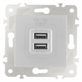 Розетка USB, без рамки Arte Milano am-203 203.46-1.silver
