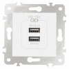 Розетка USB, без рамки Arte Milano am-203 203.46-1.white