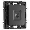 ТВ-розетка без рамки Arte Milano am-217 217.43-1.black