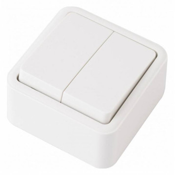 Выключатель проходной двухклавишный Arte Milano 310 310.32-2.white-1