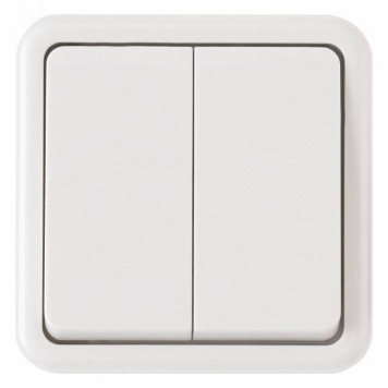 Выключатель проходной двухклавишный Arte Milano 310 310.32-2.white-2