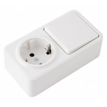 Блок с выключателями одноклавишными Arte Milano am-310 310.52-1.white-1